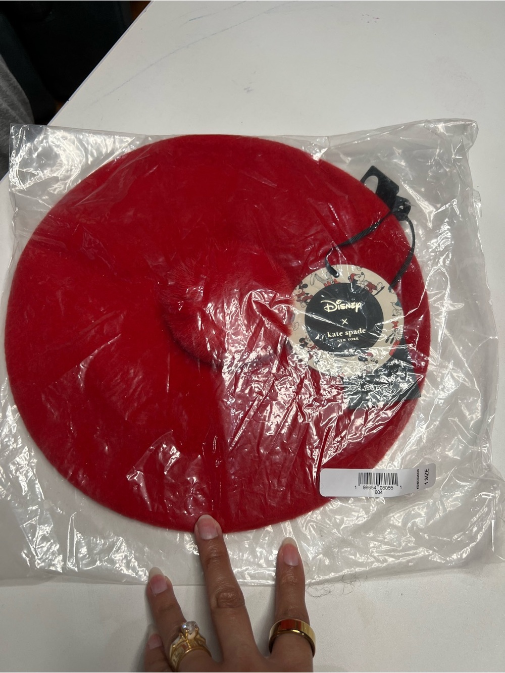 kate spade red beret - Disney collaboration